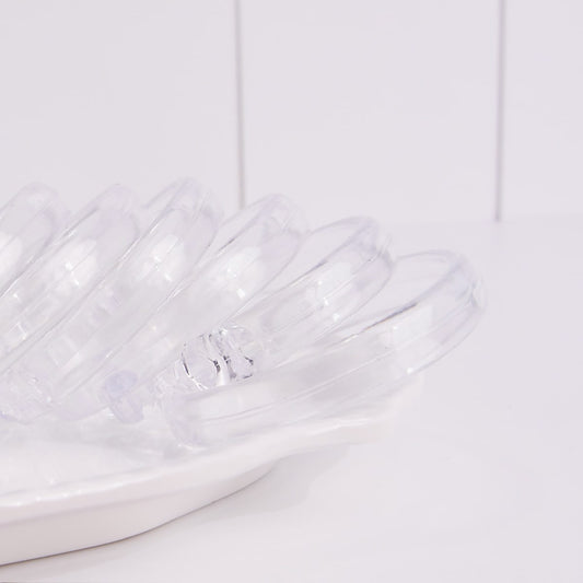 Argolla acrílica para cortina de ducha 12 piezas