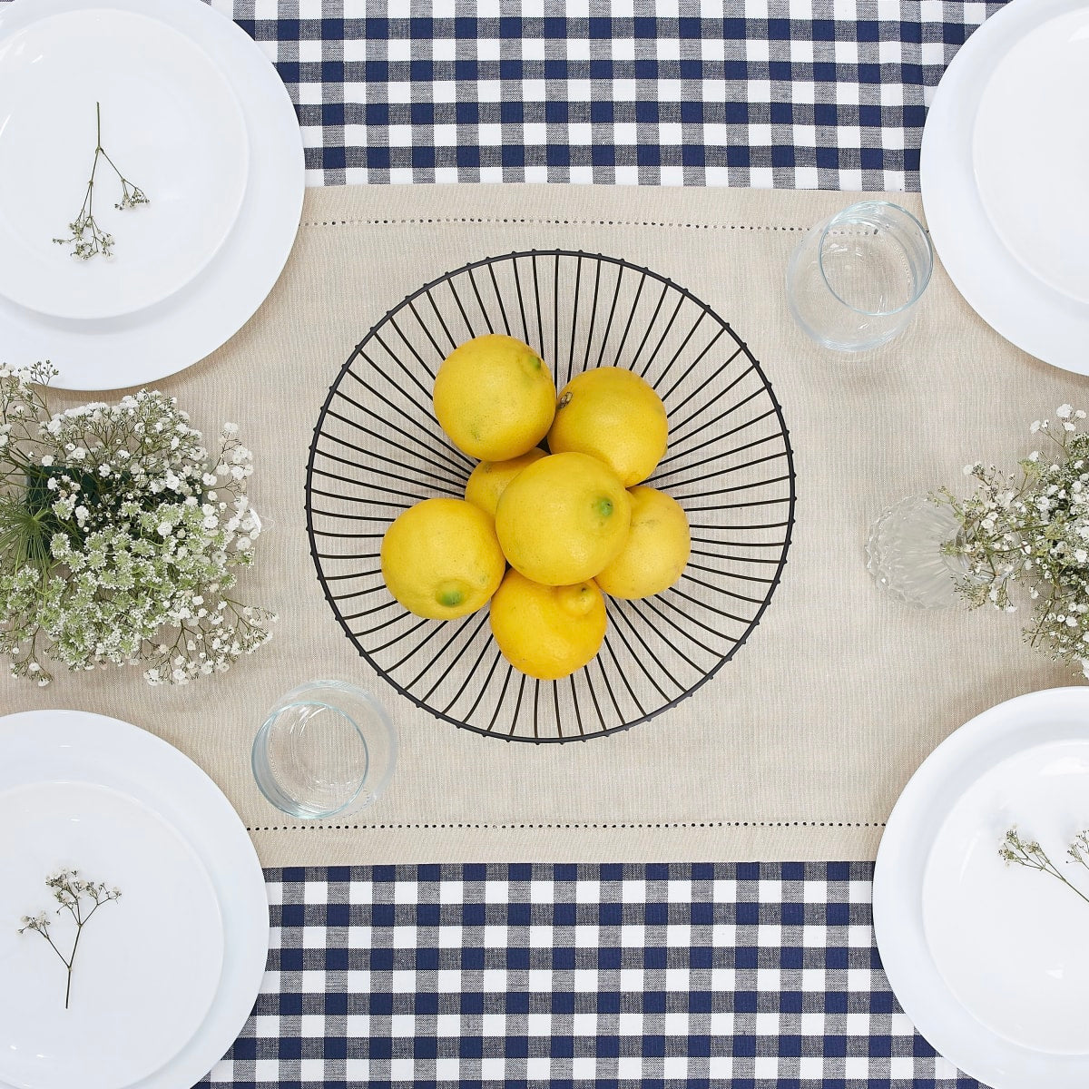 Camino de Mesa Natural Beige