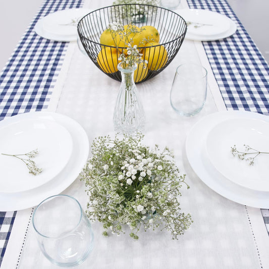 Camino de Mesa Algodón Blanco