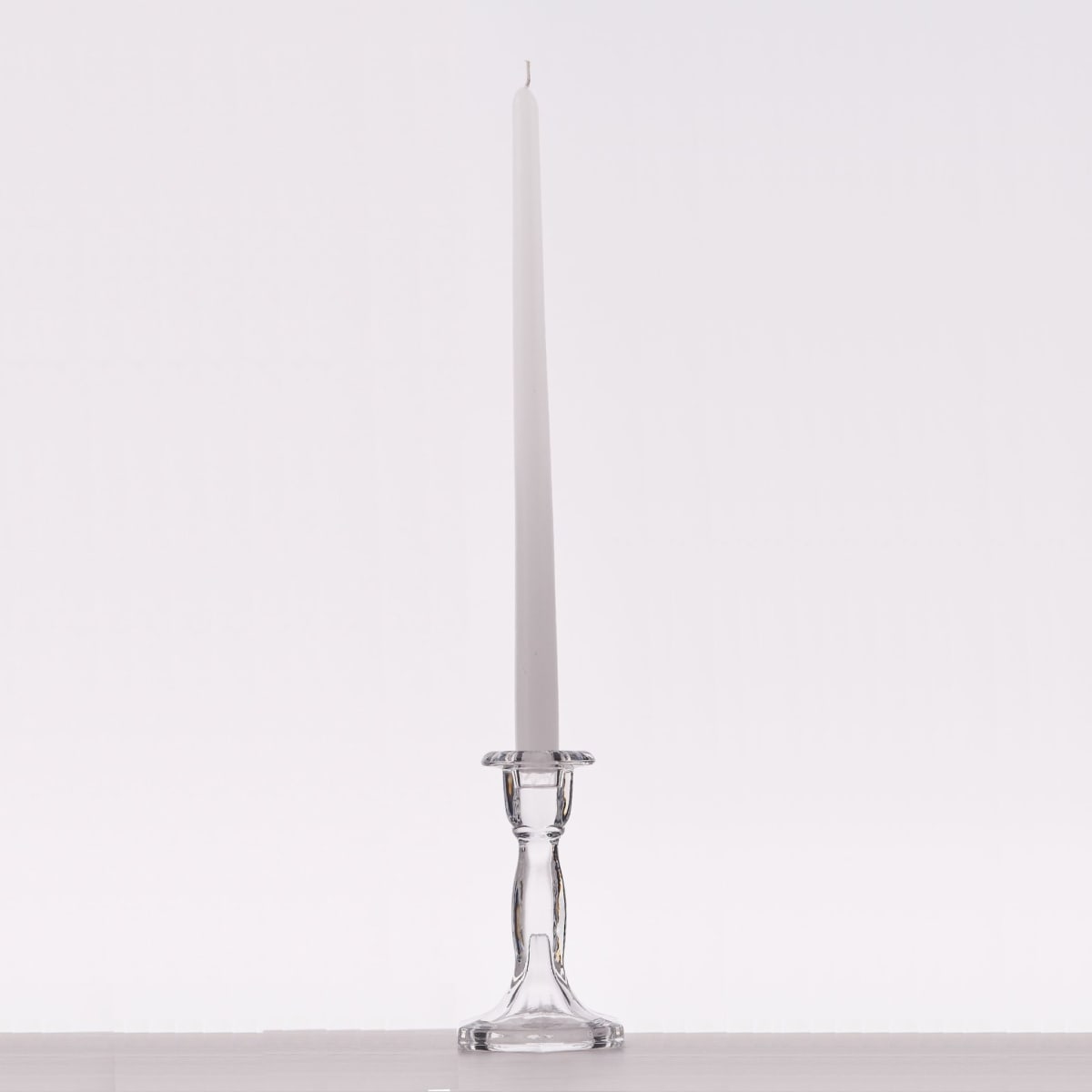 Candelabro de Vidrio para Vela Delgada