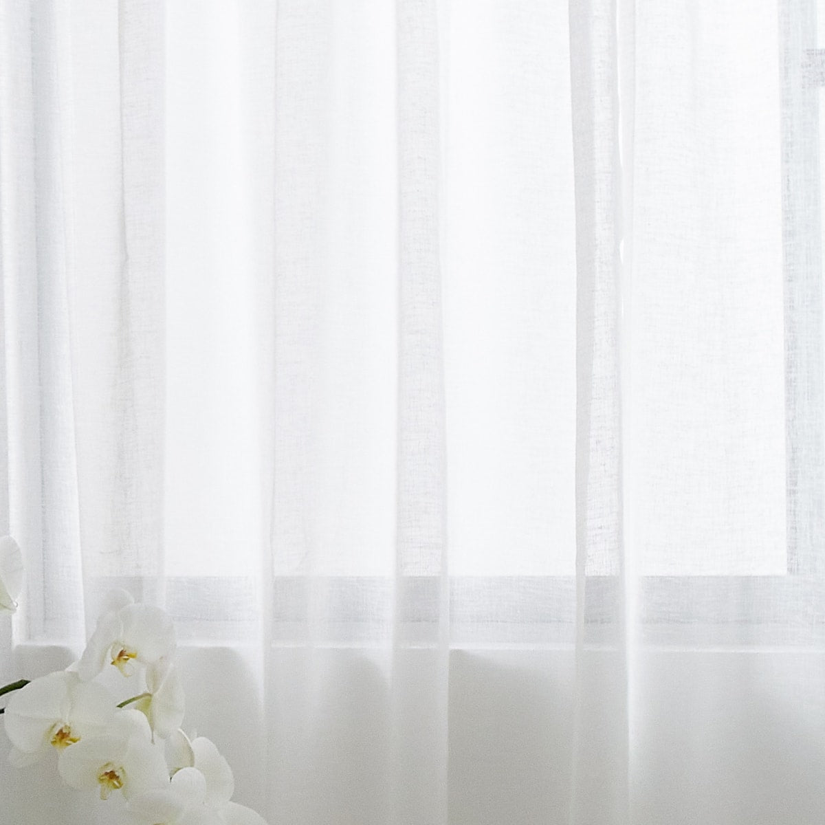 Cortina de Ducha Lienzo Blanco