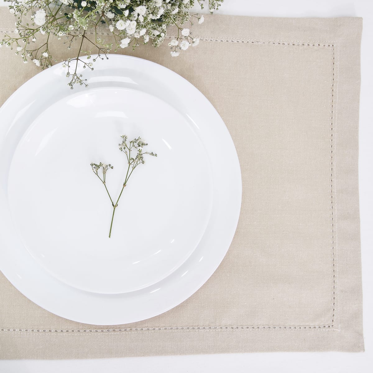 Individual algodón Natural Beige