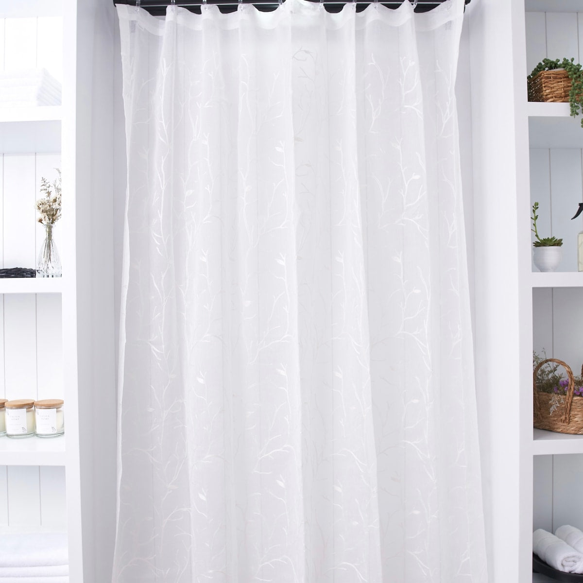 Cortina de Ducha Liana Blanco