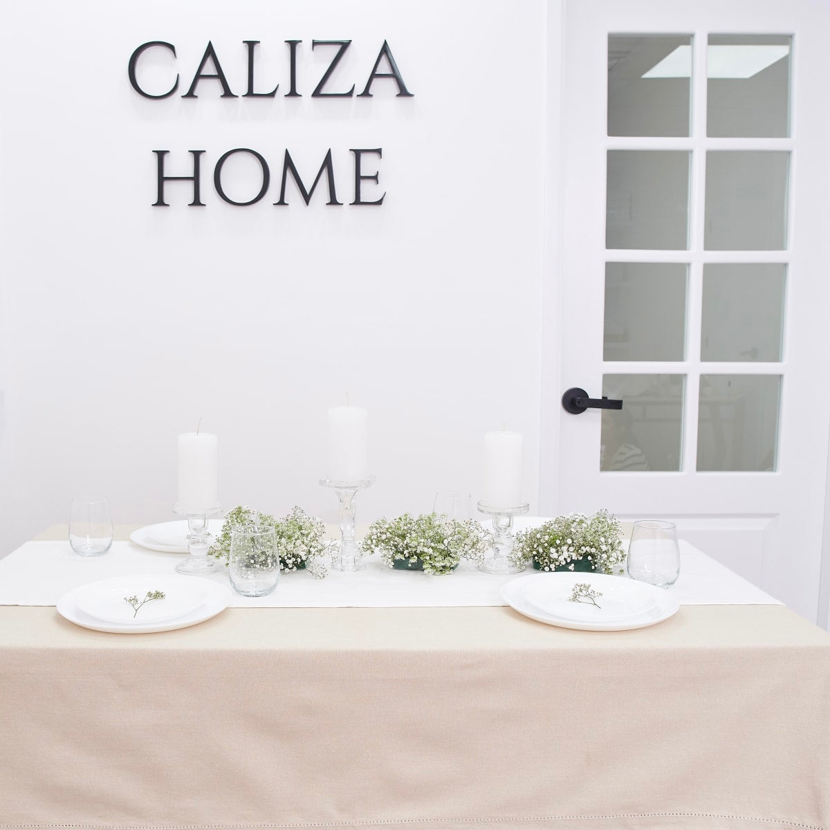 Mantel de Mesa Natural Beige