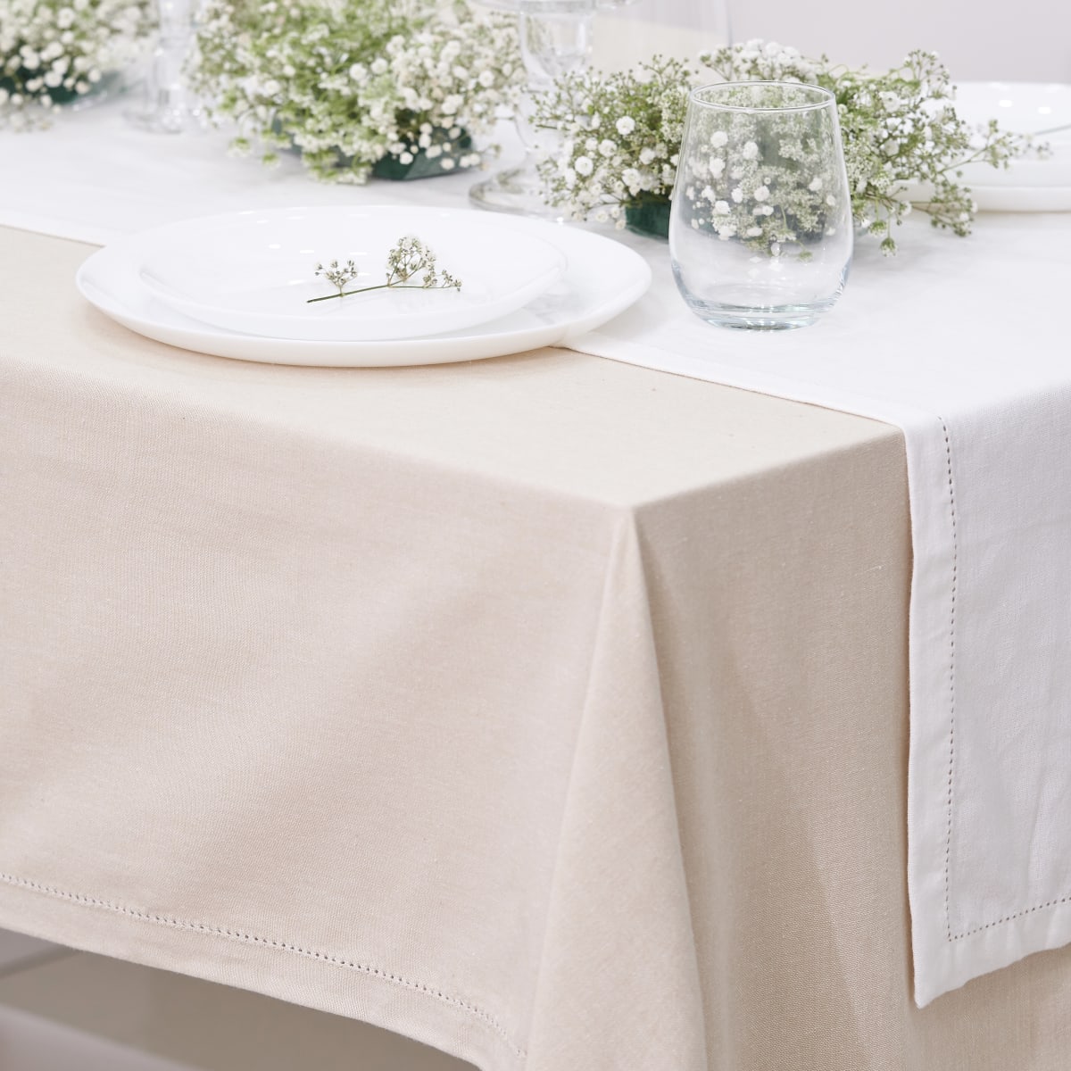 Mantel de Mesa Natural Beige