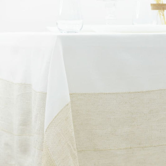 Mantel de Mesa Nórdico Blanco / Beige