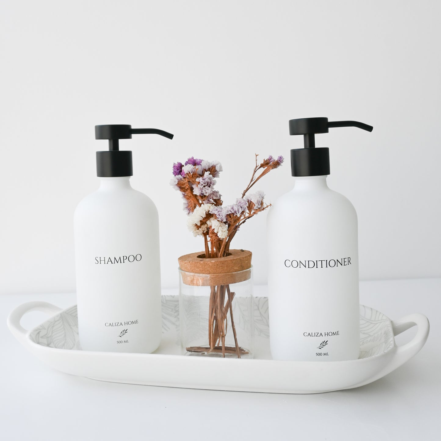 PACK DOS DISPENSADORES - SHAMPOO Y CONDITIONER 500 ml