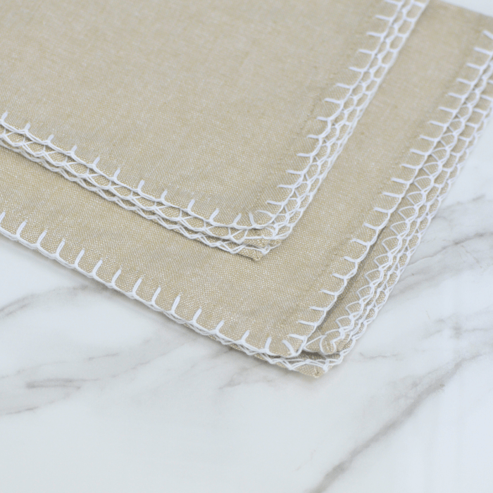 Servilleta de Algodón Natural Beige 40x40 cm