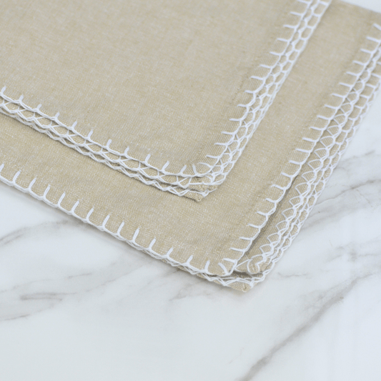 Servilleta de Algodón Natural Beige 40x40 cm