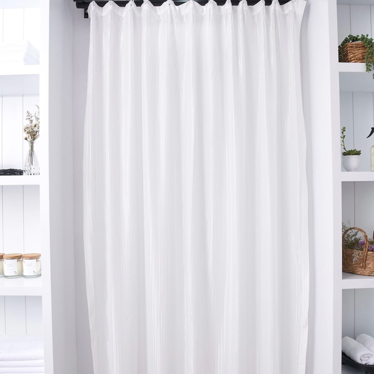 Cortina de Sala Modelo Inglesa Blanco (Pack de Dos)