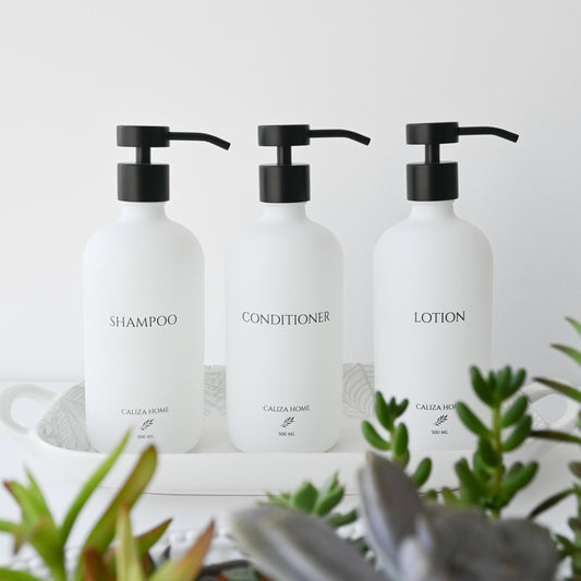 PACK TRES DISPENSADORES - SHAMPOO CONDITIONER LOTION 500 ml