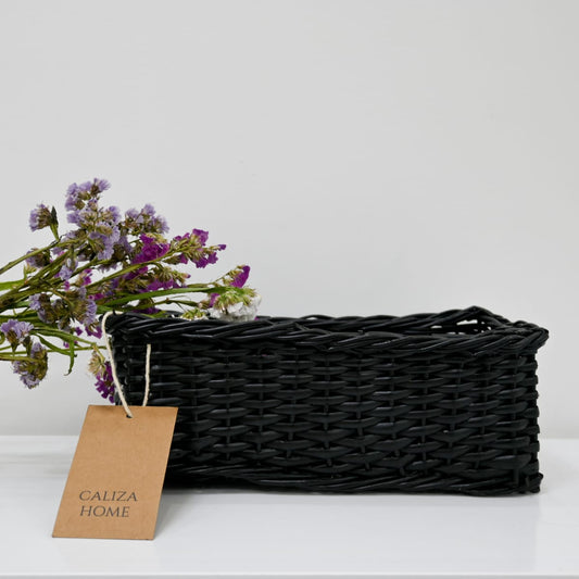 Canastilla Premium Rectangular Negro